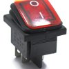 PRZEŁĄCZNIK HERMETYCZNY PROSTOKĄTNY CZERWONY 230V AC