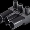 92.032.3358.1 Plug - 3-pin, black, screw connection