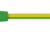 POAG connection cable with (socket, angled) to (open end), 1 m, green/yellow, PVC, 4.0 mm², 55.3232-10020