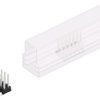 Pin header, 12 pole, pitch 2.54 mm, angled, black, 10049648