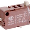 Miniature snap-action switche, On-On, solder connection, pin plunger, 4 N, 16 (4) A/250 VAC, IP40, 1085.0103