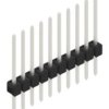Pin header, 10 pole, pitch 2.54 mm, straight, black, 10046586