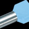 187700 Insulated twin bootlace ferrule 2x 0.25 mm²/8 mm, light blue, pa
