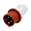 Wtyczka siłowa przenośna 4p. 16A 400V IP44 / 25013