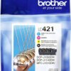 Brother atrament LC-421VAL tusz oryginalny Combi-Pack Czarny, Cyjan, Magenta, Żółty LC421VAL