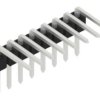 Pin header, 8 pole, pitch 2.54 mm, angled, black, 10056134