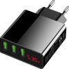 Eaxus USB-Ladegerät 3-Fach Ładowarka USB 45 W 3x USB-A czarny Szybka ładowarka