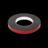 15x1 mm Double-Sided Self-Adhesive Foam Mounting Tape, Black - 10 m Reel