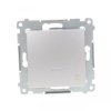 Simon 54 Przycisk /światło/ z podświetleniem, szybkozłącza, srebrny mat DS1L.01/43