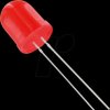 10003R1D-EHB-A LED 10mm, wired, red, 450 mcd, 60°