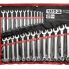 KOMPLET KLUCZY PŁASKO-OCZKOWYCH 25-CZĘŚCI 6-32MM POLEROWANE