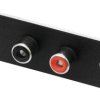 GNIAZDO RCA X2 NA PLYTCE