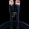 K8050.0,15 Patch cable, Cat.6a, S/FTP LSZH, Draka, 0.15 m, black