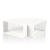 Kolano poziome 110x55 mm 90 st białe KP55-4 VENTIKA