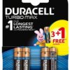 4 x bateria alkaliczna Duracell Duralock Turbo Max LR03 AAA 3+1 BL (blister)