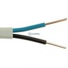 przewód elektryczny 2x2,5mm YDYp biały płaski drut 1metr