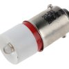 Lampka kontrolna Czerwony 28V dc BA9s LED średnica 10mm długość 24mm
