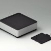 Aluminum enclosure, (L x W x H) 120 x 120 x 40 mm, black (RAL 9005), IP40, ES123059
