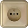 Liza Gniazdo Pojedyncze Z/U 2P+Z Złoty 6Gpt-1Z