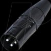 RC3M-BAG XLR cable plug 3-pin, black chrome housing