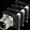 NRJ6HM-1 6.35 mm stereo jack socket, metal threaded screw terminal