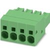 Wtykowy blok zaciskowy 4 -pinowe raster 7.62mm Wciskane Żeński Phoenix Contact