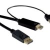 kabel HDMI, DisplayPort, USB