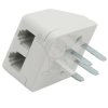 Wtyk telefoniczny x2 WTU-2 WT+2xGM-uniwersal. ABS