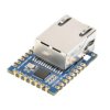 Waveshare TTL UART to Ethernet Mini Module, Castellated Holes With Immersion Gold Design, Highly Integrated Packaging