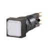 Kontrolka, RMQ16 24V Biały Eaton LED średnica wycięcia 16 mm Montaż na panelu Zacisk płaski, IP65 Kwadrat
