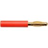 Adapter, 4 mm plug to 4 mm safety socket, red, A 40-40 S AU / RT