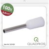 Quadrios 22C425 Końcówka rurkowa 0.5 mm² z częściową izolacją biały 1 zest.