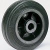 Kółko do wózka, Lite, Guma, Czarny, obc.: 90kg, śred.: 125mm, szer.: 37.5mm