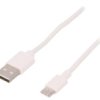 Usb-Usbc-3.0-Wh Kabel Usb 2.0 Usb A Wtyk, Usb C Wtyk 3M Biały Żyła: Cu 480Mbps