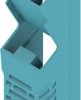 Side element, PA, (W x H x D) 22.5 x 22.8 x 105.5 mm, light blue, for OMNIMATE enclosure, 2418660000