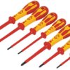 VDE screwdriver kit, PH0, PH1, PH2, 2.5 mm, 4 mm, 5.5 mm, 6.5 mm, Phillips/slotted, T49192D