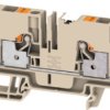 Through terminal block, push-in connection, 6.0 mm², 41 A, 8 kV, dark beige, 2881500000