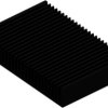Extruded heatsink, (L x W x H) 100 x 150 x 27 mm, 1.8 to 1.15 K/W, black anodized, 10021617