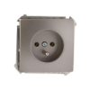 Simon Basic Gniazdo Pojedyncze Z/U 16A Ip20 Stal Inox Bmgz1.01/21