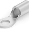 Uninsulated ring cable lug, 10.5-16.8 mm², AWG 6, 6.73 mm, M6, metal, 321598