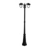 VT-739 Słup ogrodowy trzonek: 2xE27 wysokość: 1990mm IP44 obudowa czarna 7062 V-TAC