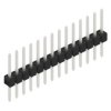 Pin header, 14 pole, pitch 2.54 mm, straight, black, SL 1 078 14 Z