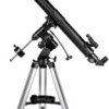 Bresser Optik Lyra 70/900 mm EQ Teleskop soczewkowy równikowy achromatyczna Powiększenie 45 do 675 x