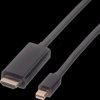 04.11.95 Mini DisplayPort 1.2 to HDMI A connector, 4K 60 Hz, 1.0 m