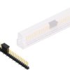 Pin header, 30 pole, pitch 2.54 mm, angled, black, SL10SMD06230SBSM