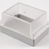 PC enclosure, (L x W x H) 125 x 85 x 70 mm, light gray (RAL 7035), IP65, RP1140C