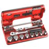 Facom JL.DBOX501 12 Point Metric Socket Set 3/8in Drive Detection Box 18 Piece