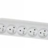 Rozgałęźnik do przedłużacza z wyłącznikiem 5-gniazd z/u biały GN-50W