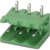 Pin header, 3 pole, pitch 5 mm, angled, green, 1783397