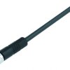 Sensor actuator cable, M8-cable socket, straight to open end, 6 pole, 2 m, PUR, black, 1.5 A, 77 3406 0000 50006 0200